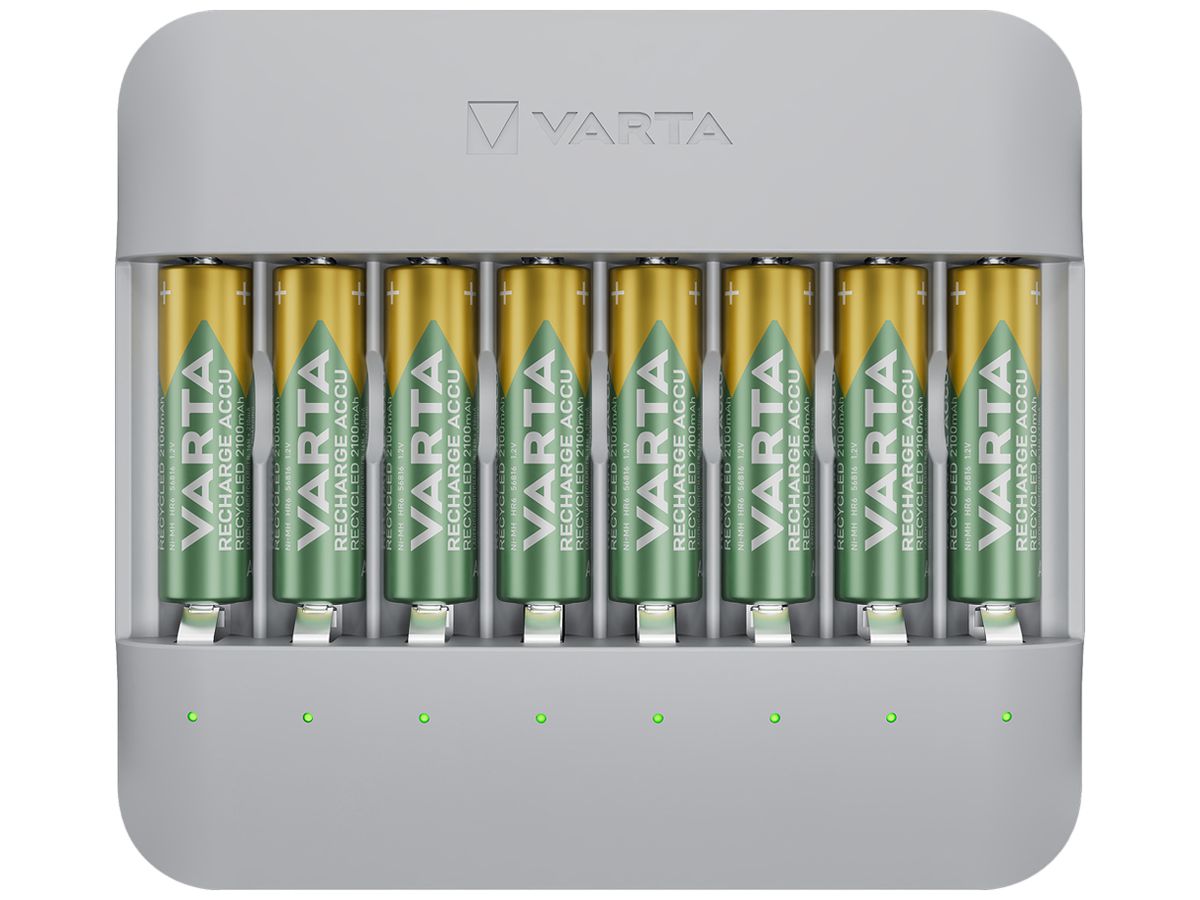 Ladegerät VARTA Eco Multi mit 8×56816 AA 2100mAh Akku