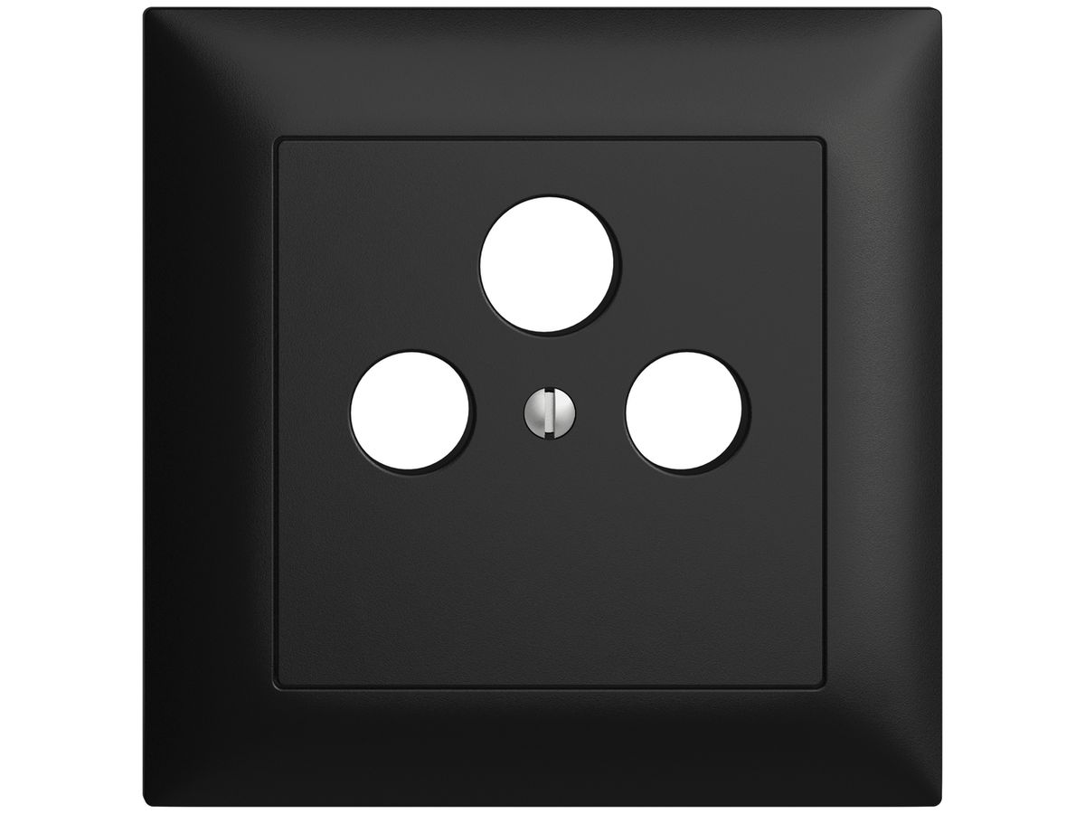 UP-Frontset EDIZIOdue schwarz 88×88mm