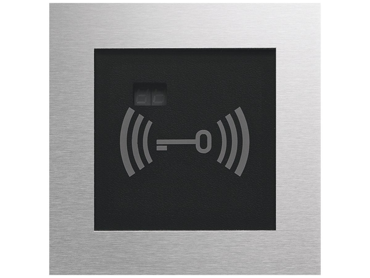 Transponder-Lesegerät-Modul Hager elcom.modesta für Türsprechanlage, Edelstahl