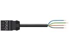 Anschlussleitung WAGO 4×1.5mm² Stecker-freies Ende 8m schwarz