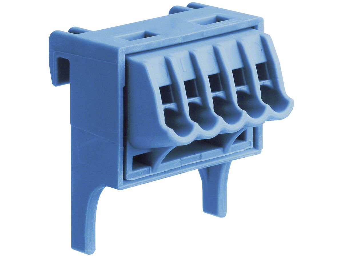 Verbindungsklemme Hager volta Quick Connect 5×1.5…4mm² blau 10 Stück