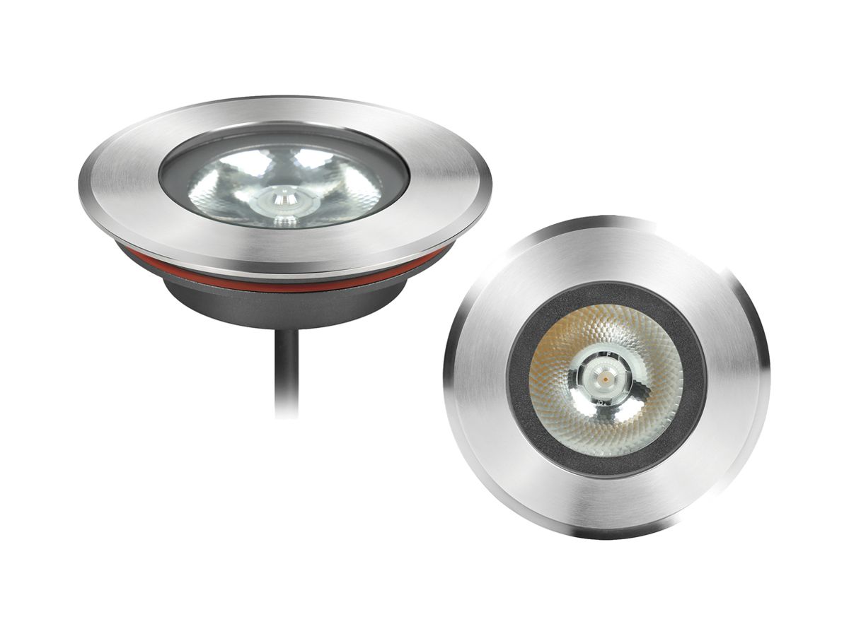 EB-LED-Bodenleuchte DISC IV IP67 6W 2700K 650×112mm grau