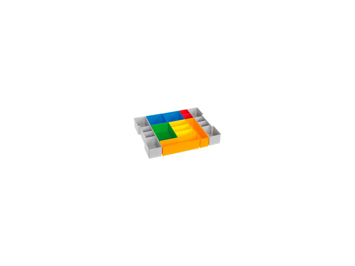 Sortiereinsätze-Set BS Systems L-BOXX 102 404×63×312mm rt/gb/bl/gr/or/gu