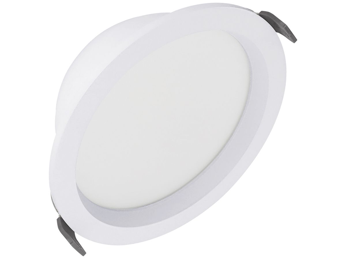 LED-Downlight LEDVANCE DL CMFT 18W 2160lm 3000K IP44 VWB DIM cenbat Ø160mm ws
