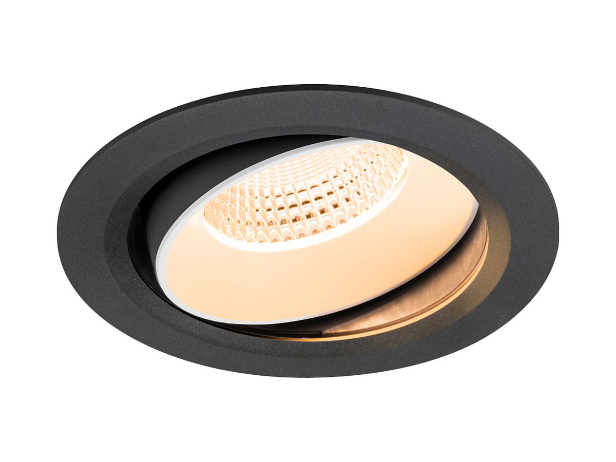 EB-LED-Spot SLV NUMINOS MOVE XL 24W 3500lm 2700K WB DALI DIM Ø190×116mm sz/ws
