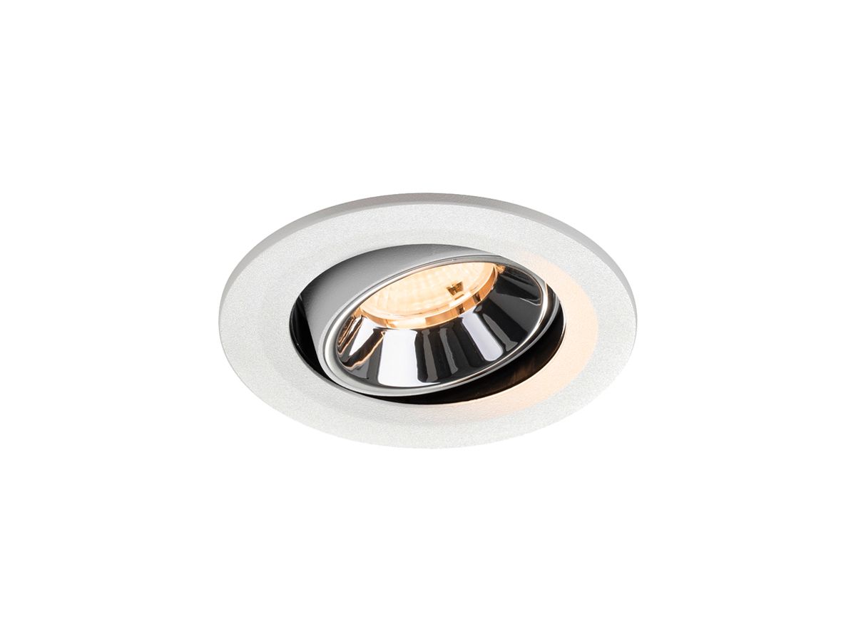 LED-Downlight SLV NUMINOS MOVE S 6.7W 1000lm 2700K WB DALI Ø90 ws/cr