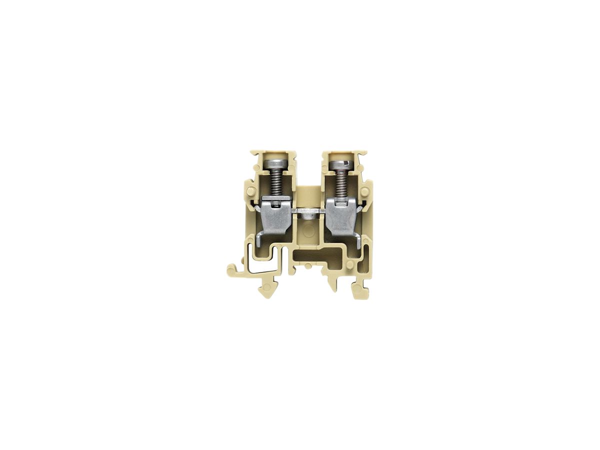 Durchgangs-Reihenklemme Weidmüller AKZ Schraubanschluss 2.5mm² TS15 beige