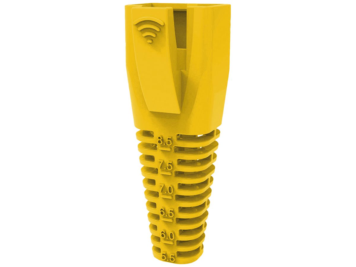 Knickschutz ROLINE RJ45 Ø8.5mm Kunststoff gelb 10Stk.