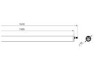 LED-Feuchtraumleuchte CoreLine WT210C 26W 3900lm 4000K IP67 Ø79×1610mm weiss