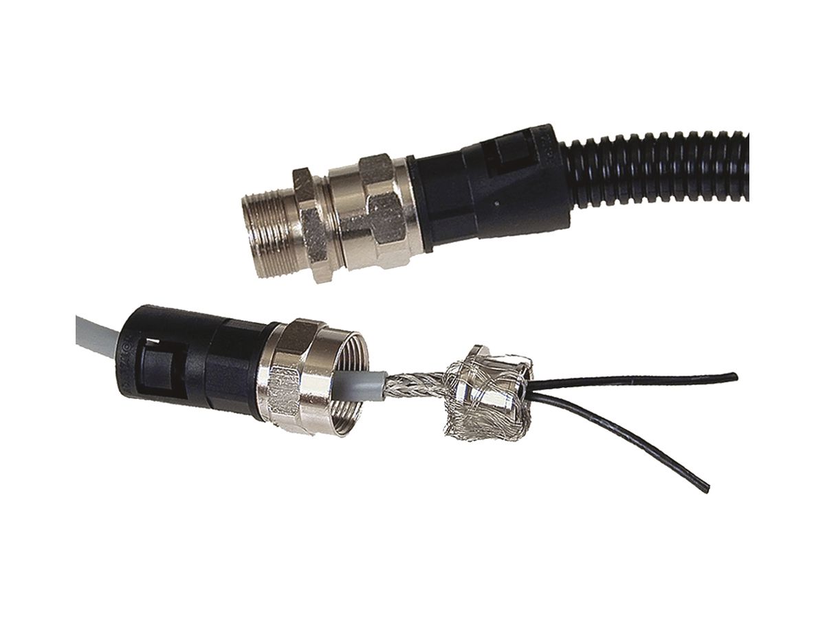 Schlauchverschraubung Plica ADAPTALOK SBCA EMV, M32 Ø29mm Polyamid grau IP66