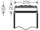 Anbauflansch grau Ø17×6…13mm, Ø2×9…17, Ø2×8×23, Ø1×11…30