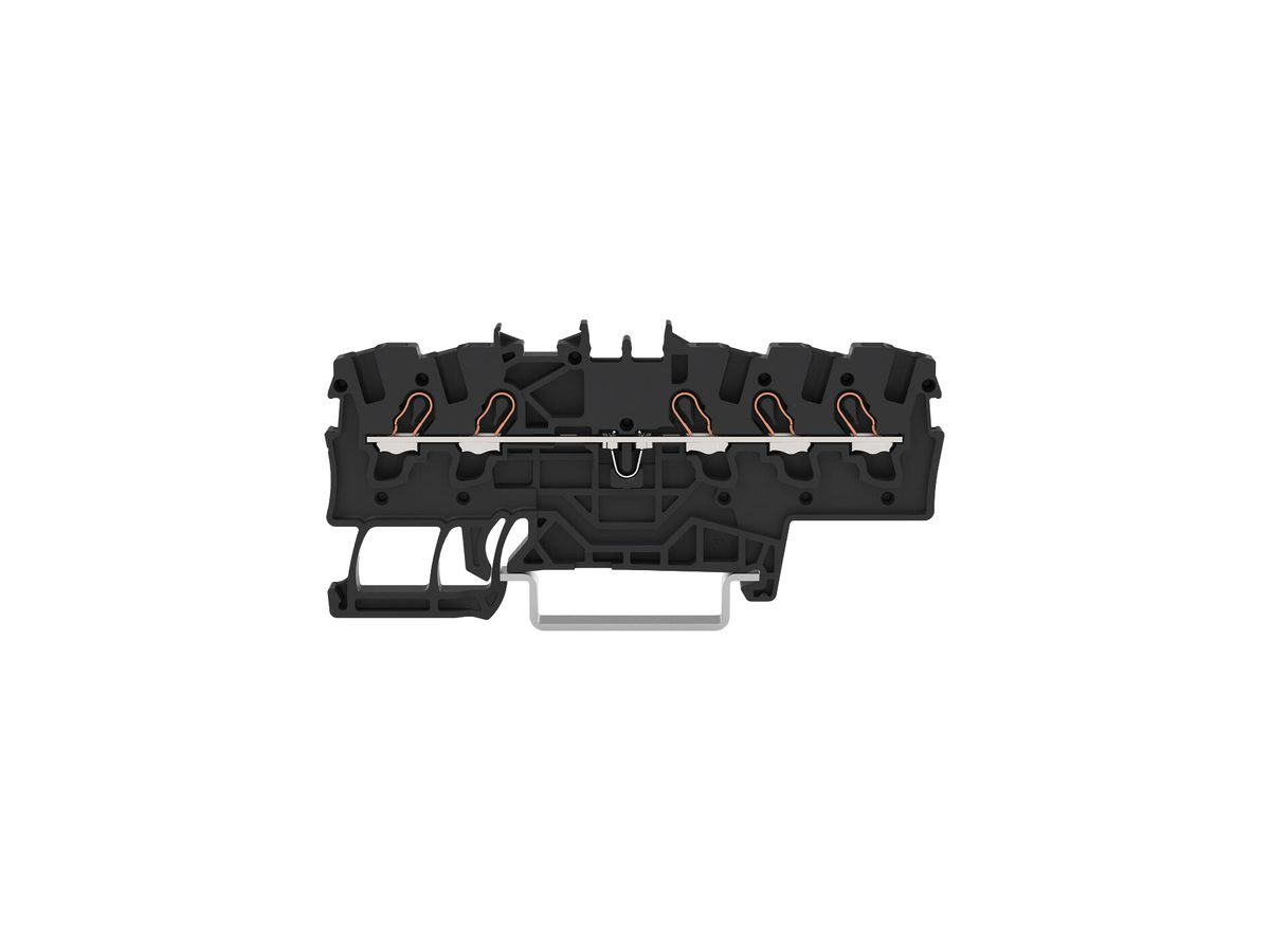Durchgangs-Reihenklemme WAGO TOPJOB S 1.5mm² 18A 800V 1Etg×5P Ex schwarz