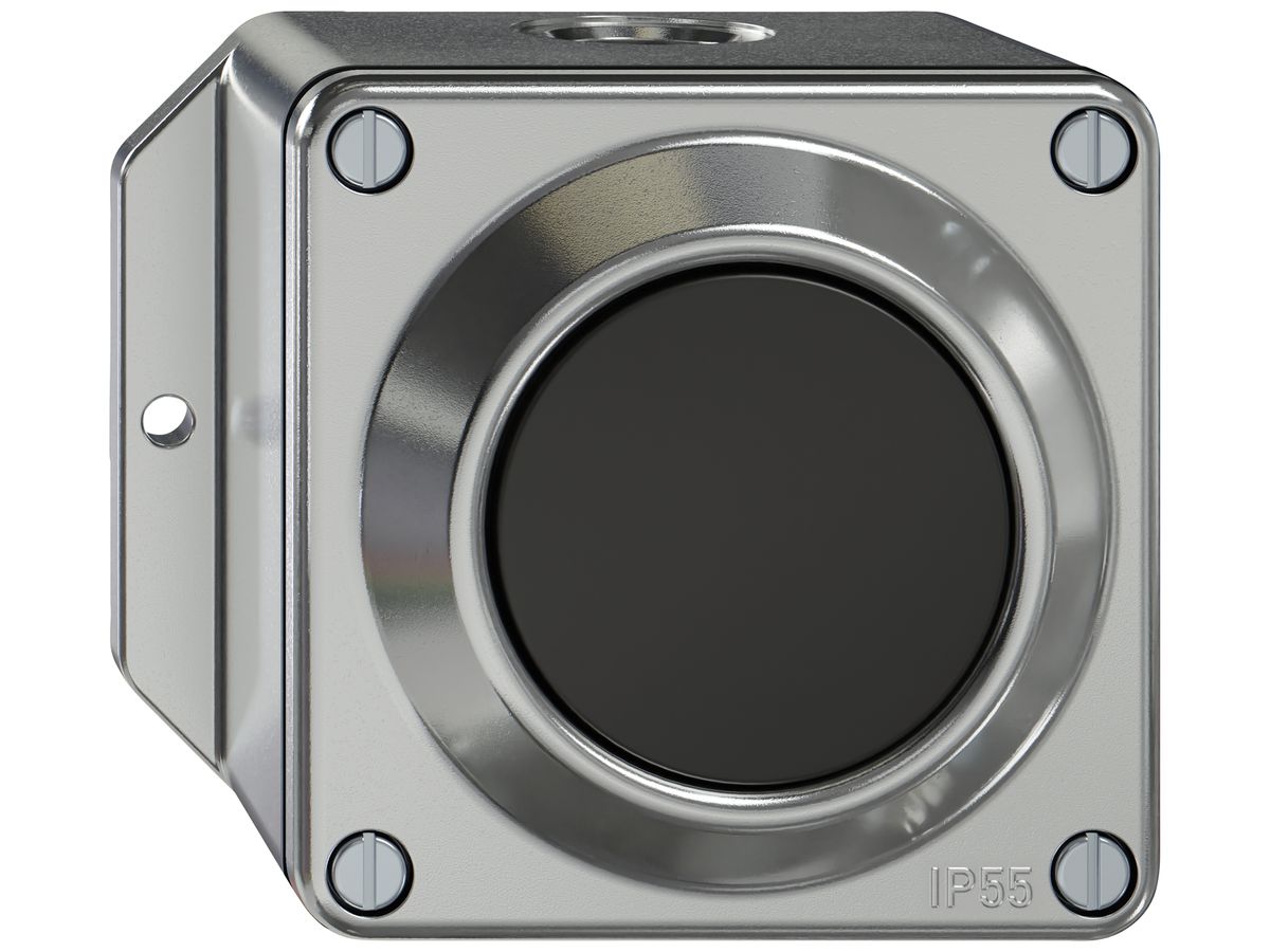 AP-Drucktaster ELEMENT SNAPFIX® 2P 16A 250V 111×96×71mm aluminium