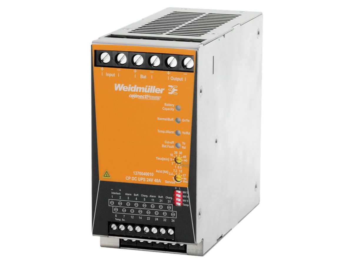 USV-Steuereinheit Weidmüller CP DC UPS 24V 40A 24VDC ±1%, 40A@60°C