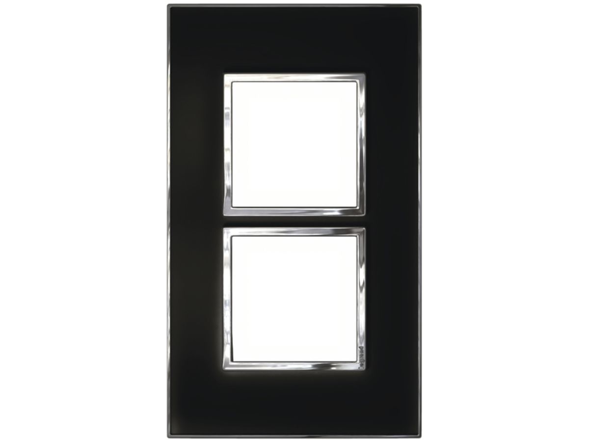 UP-Kopfzeile Legrand Arteor 2×1, vertikal, mirror black