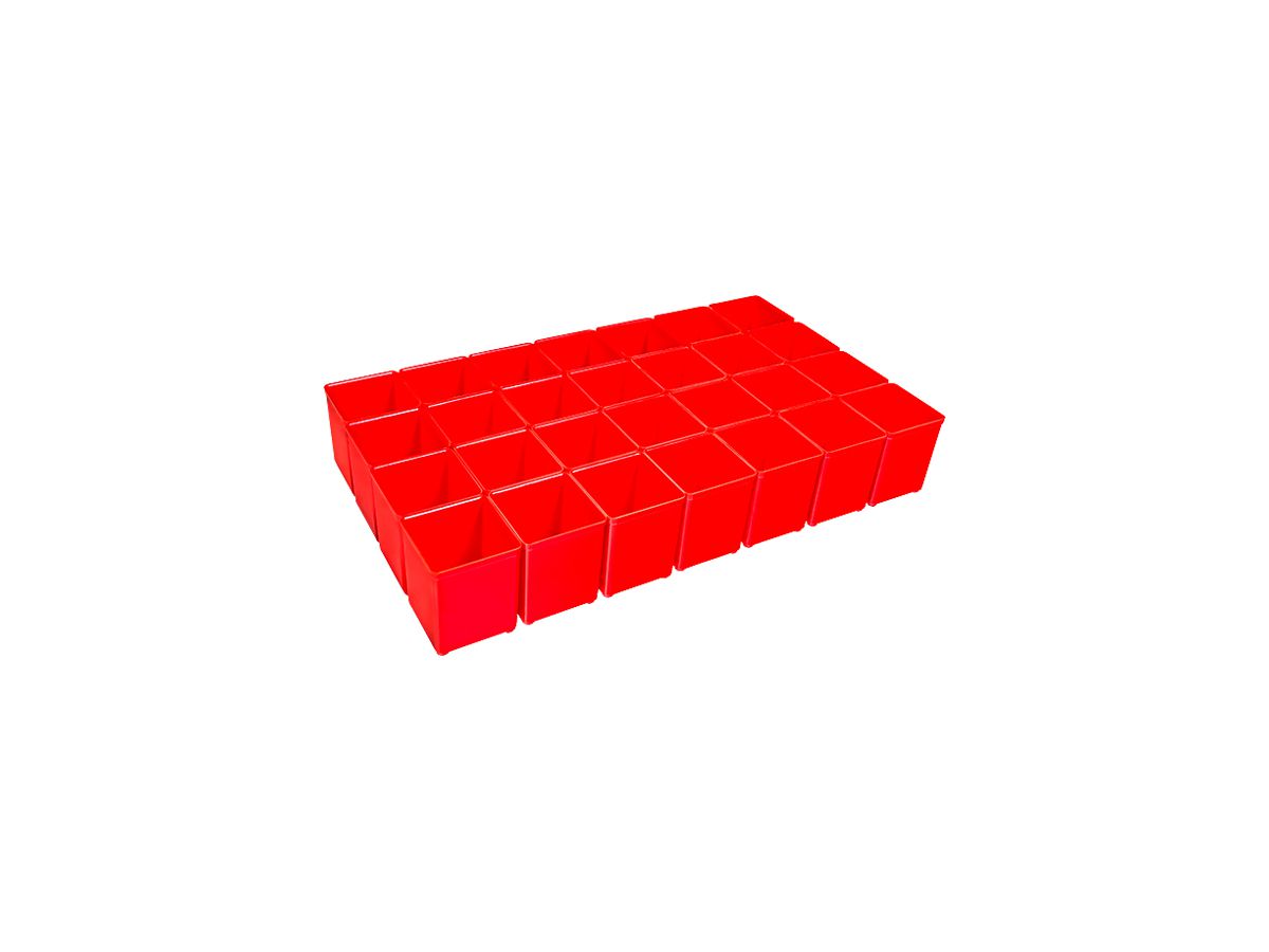 Sortiereinsatz BS Systems ProClick 364×63×208mm Kunststoff rot