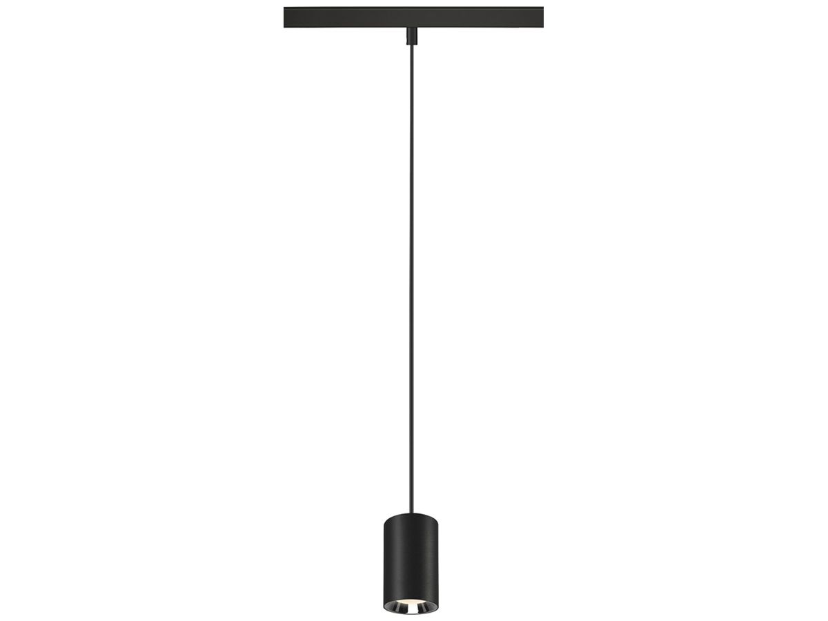 LED-Pendelleuchte SLV NUMINOS XS 48V AD 8.7W 750lm 940 DALI Ø50 schwarz/Silber