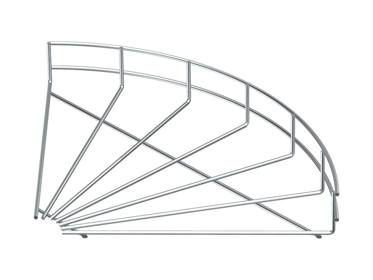 Bogen 90° Bettermann 55×600mm tauchfeuerverzinkt