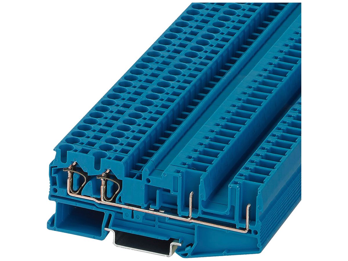 Durchgangsreihenklemme 0.08…6mm² blau ST 4-QUATTRO/2P BU