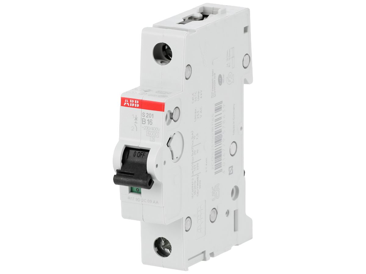 Leitungsschutzschalter ABB S201-B16 16A B 6kA