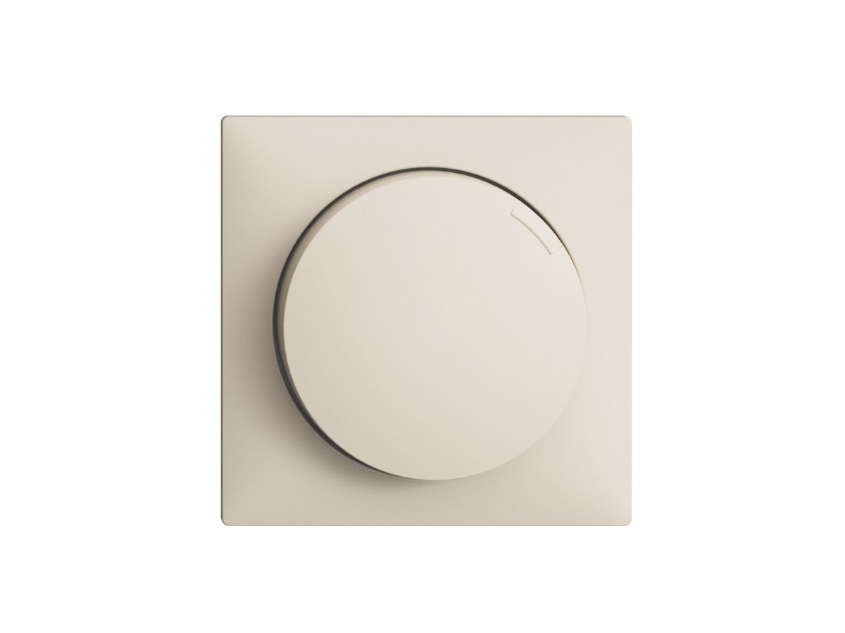 Frontset EDIZIOdue zu Drehdimmer beleuchtbar crema