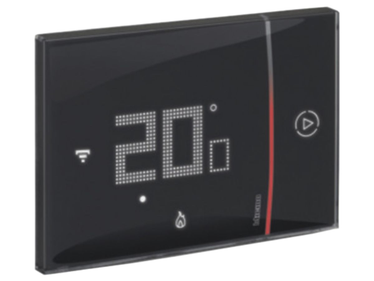 UP-Raumthermostat Smarther2 vernetzt, schwarz