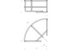 Bogen 90° Bettermann 55×400mm galvanisiert zu Gitterkanal