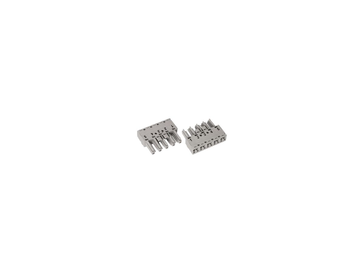Buchsenteil WAGO 5L 2×0.5…4mm² grau