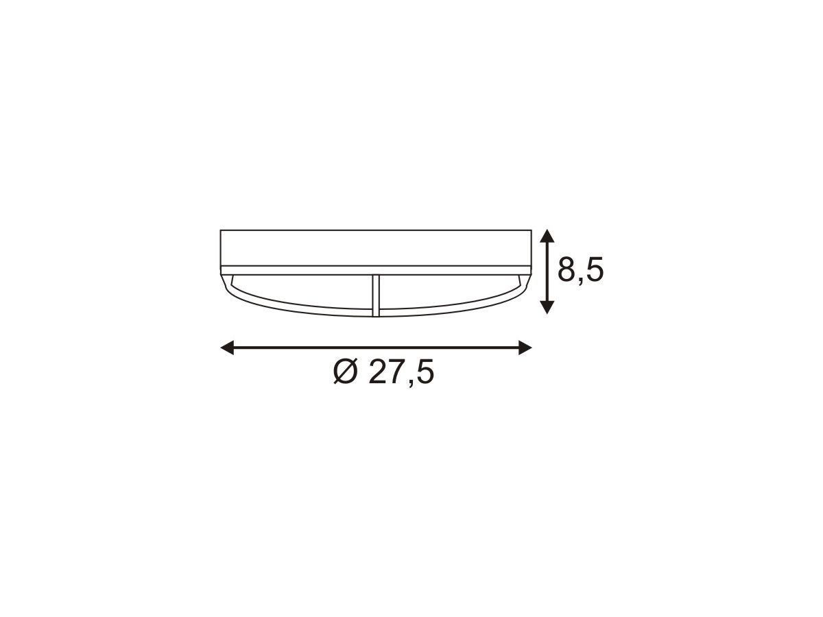 Wandleuchte SLV BULAN GRID, 2×E27 25W rund IP44 anthrazit