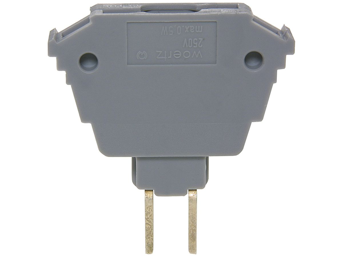Diodenstecker ohne Diode Woertz grau
