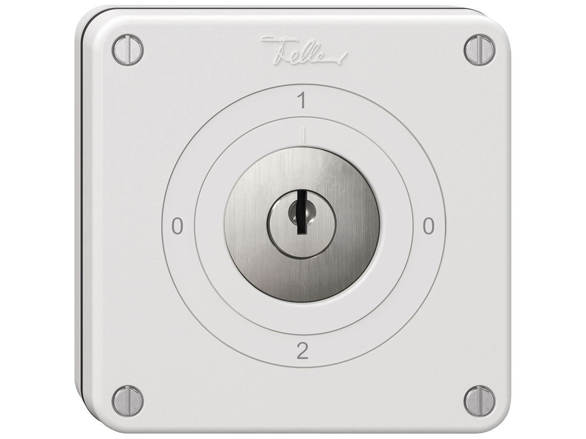 UP-Schlüsselschalter NEVO SNAPFIX® Umschalter 16A 400V 0-1-0-2 ws