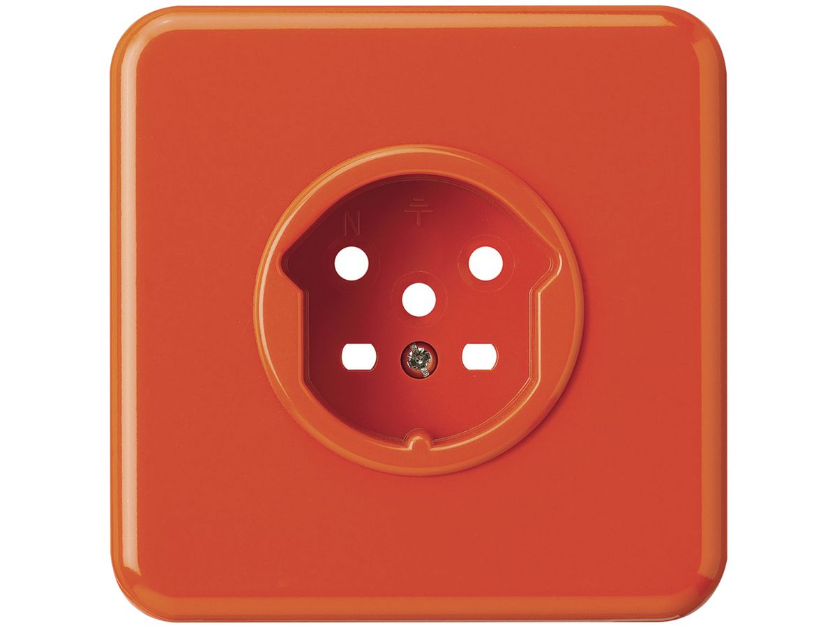 UP-Frontset HA basico für Steckdose Typ 15 mit Steckklemmen orange