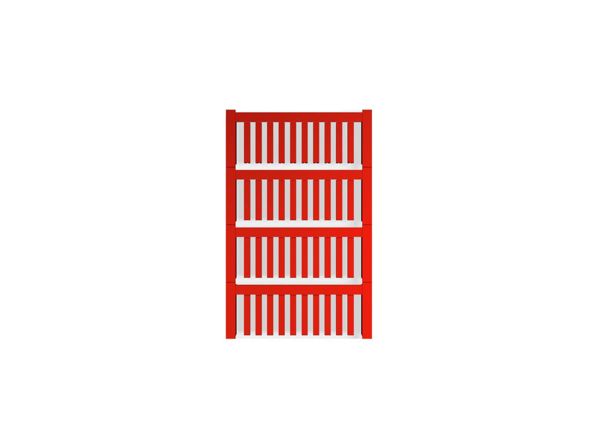 Leitermarkierer Weidmüller MultiCard SF für Ø1.2…1.6mm 21×3.2mm PA66 rot