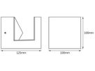 LED-Wandleuchte LDV ENDURA STYLE PYRAMID 9W 600lm 3000K Edelstahl