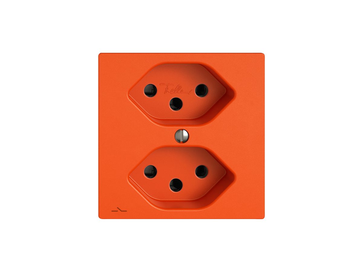 Steckdose EDIZIO.liv SNAPFIX® 2×T13 1×S or