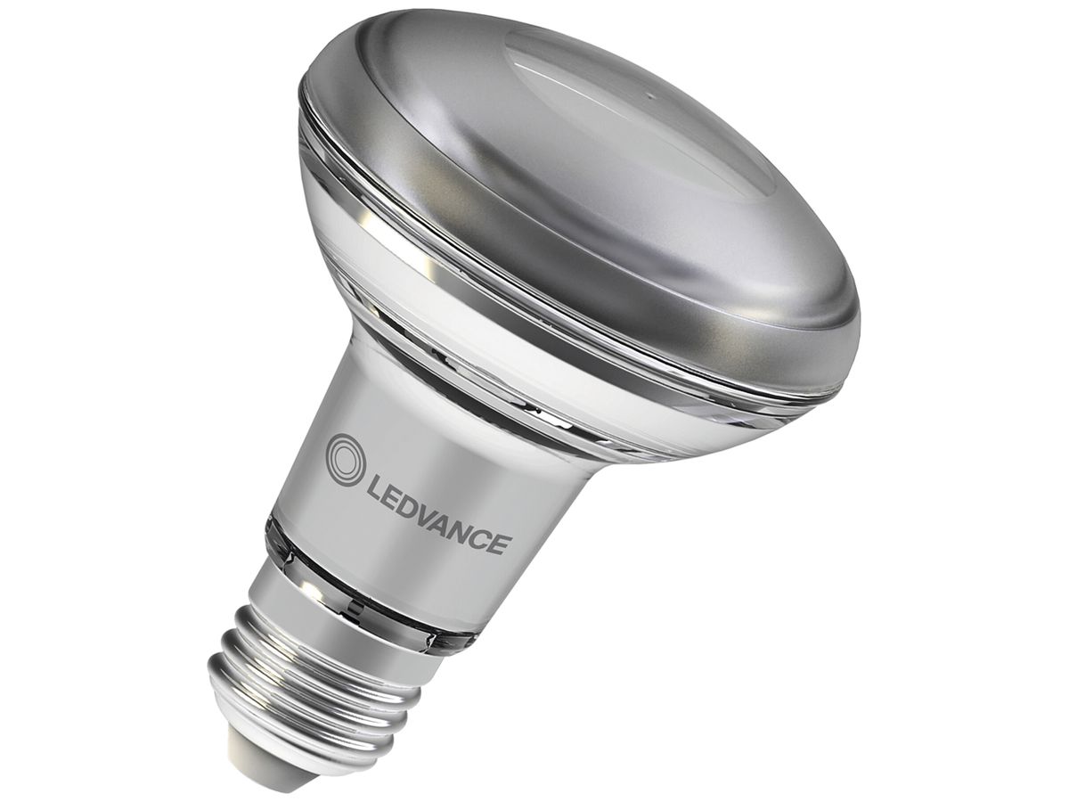 LED-Lampe LEDVANCE E27 4.9W 345lm 2700K DIM Ø80×105mm R80 klar 36°