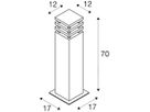 Standleuchte SLV RUSTY SQUARE 70, E27 11W IP55 Eisen gerostet