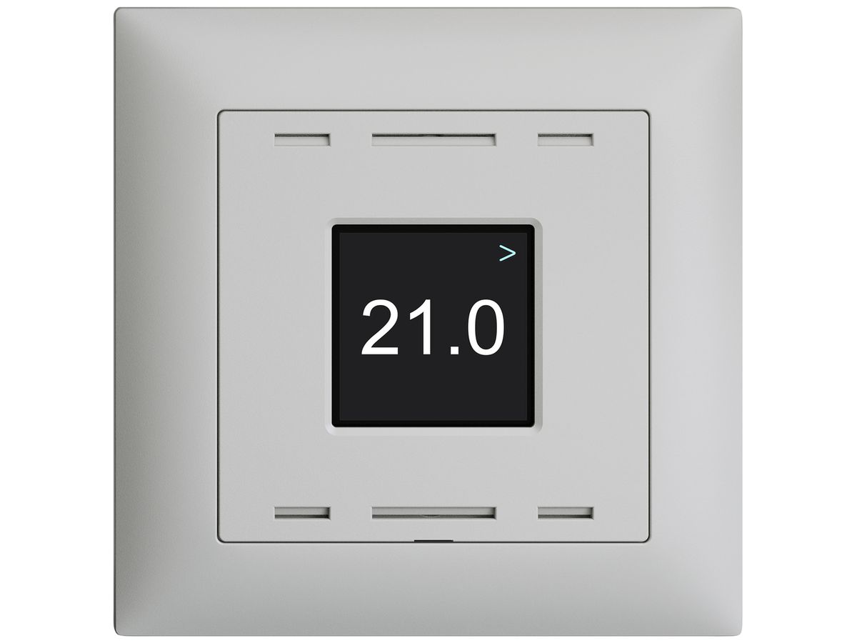 UP-Raumtemperatursensor EDIZIOdue Wiser 230V 5…30°C hellgrau