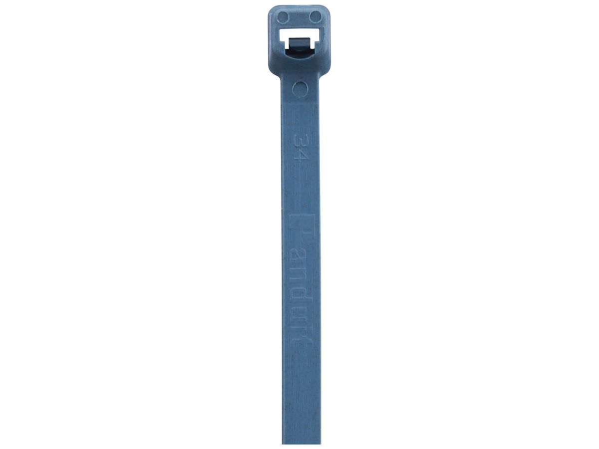 Kabelbinder Panduit 7.6×282mm metalldetektierbar, antimikrobiell Nylon blau