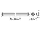 LED-Feuchtraumleuchte LEDVANCE DP FLEX 42W 6800lm 3000K IP66 grau