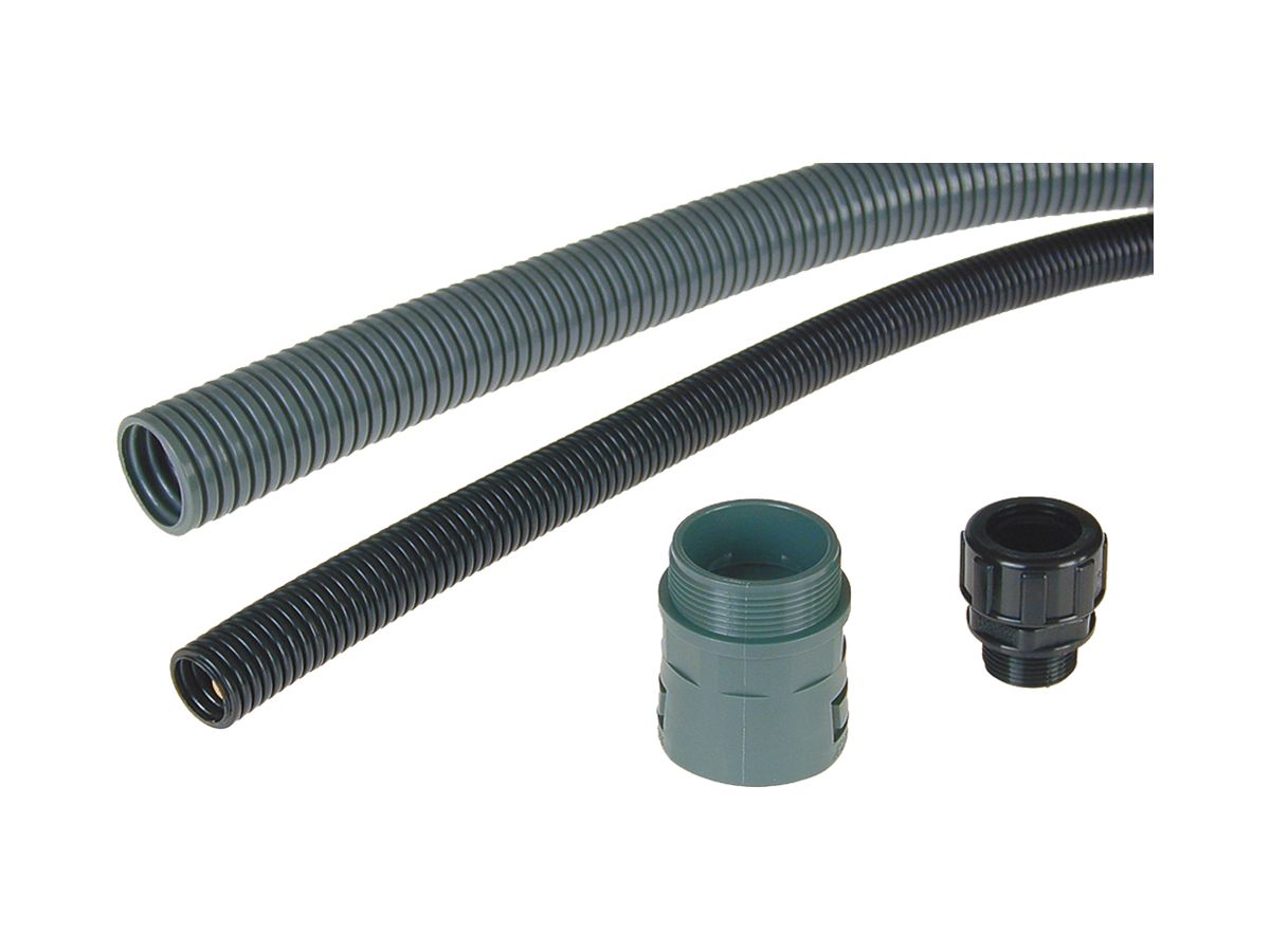 Wellschlauch Plica Conduflex, Ø48mm, Polyamid 6, grau