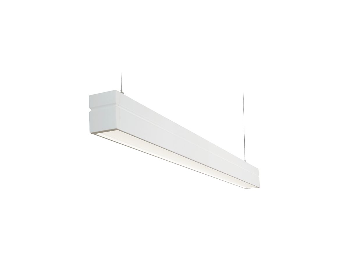 LED-Pendelleuchte SG Facet 44W 5100lm 830 DALI direkt/indirekt 1196mm weiss