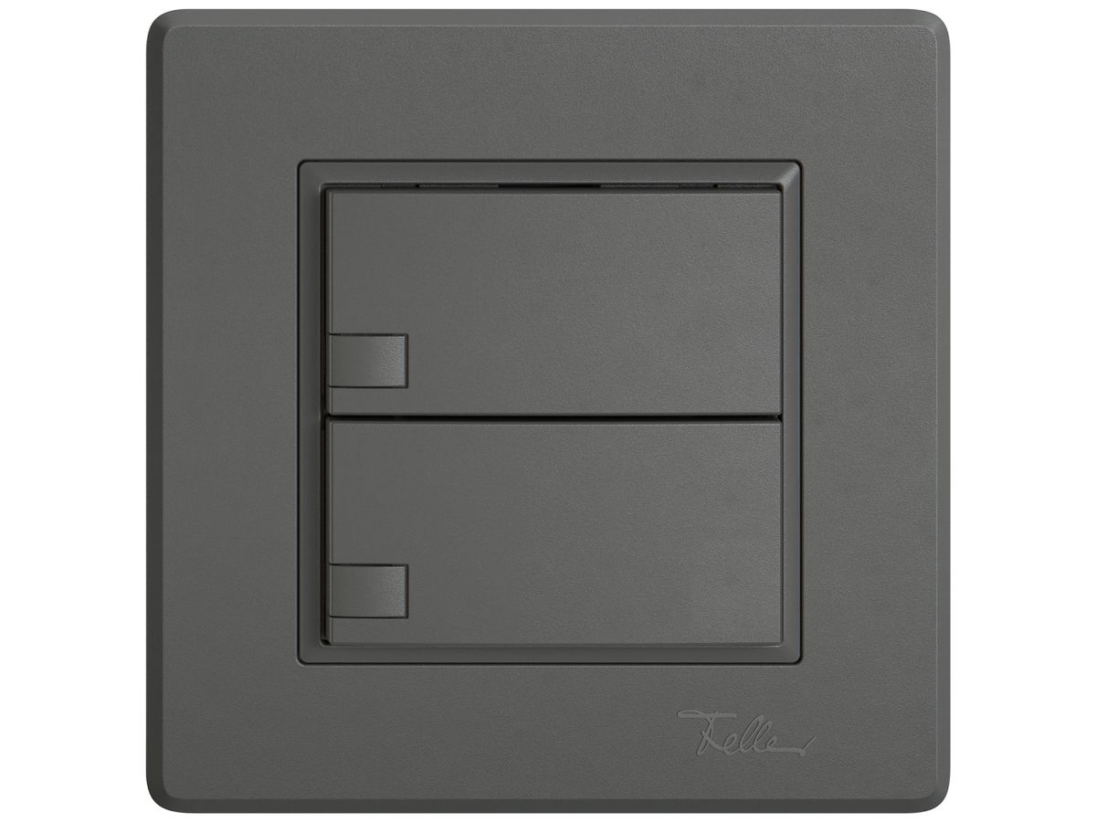 UP-KNX-Taster RGB EDIZIO.liv SNAPFIX® Temperaturfüh.o.LED 2×Taste 1-Tbed.dgu
