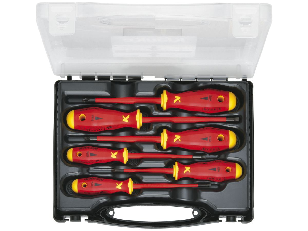 Schraubenzieher-Set Klauke VDE 6-teilig in Koffer