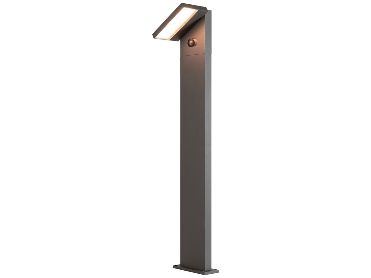 LED-Wegeleuchte SLV ABRIDOR POLE 100 6.8W 600lm 822/827 PIR SEN anthrazit
