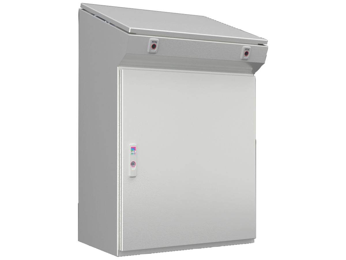 Standpult Rittal CX 600×970×400mm Stahl 1×Tür grau IP55