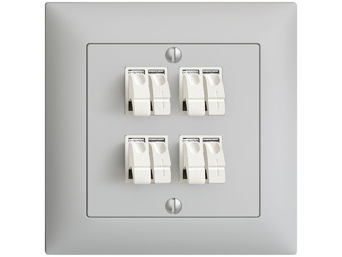 UP-Audiodose FMI 4×hellgrau ITplus Klemmanschluss für 4 LS