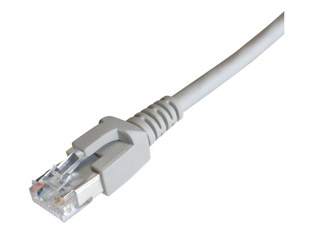 Patchkabel RJ45 Dätwyler 7702 proflex LSZH CAT6A S/FTP AWG26 1:1 grau 0.1m