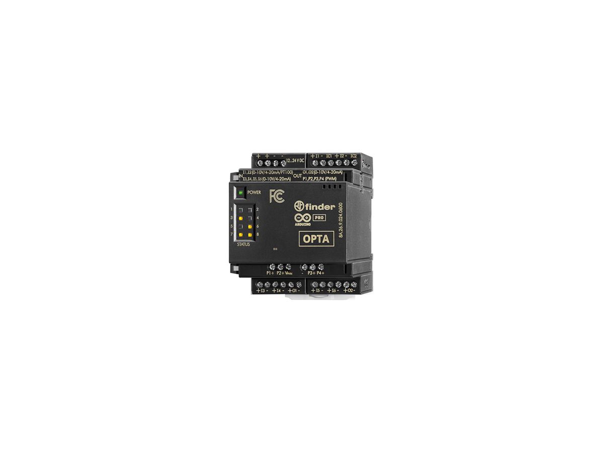REG-IN-/OUT-Modul SPS FINDER 8A.26 OPTA Arduino 12…24VDC DC 6×DI 2 6×AI 2×AO