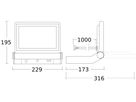 LED-Strahler Steinel XLED ONE 3000K 2550lm 23W IP44 anthrazit